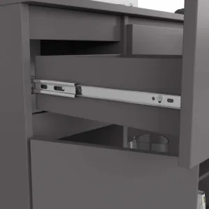 Ak furniture Komoda Baros 101 cm grafitová