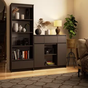 Ak furniture Komoda Baros 101 cm grafitová