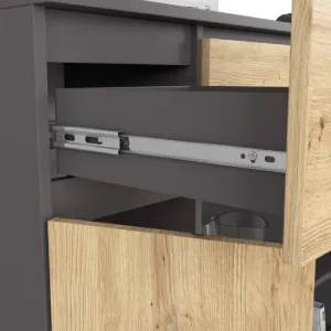Ak furniture Komoda Baros 101 cm grafit/dub artisan