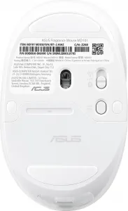 ASUS Fragrance Mouse MD101/Ergonomická/Optická/2 400 DPI/USB+BT/Bílá