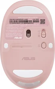 ASUS Fragrance Mouse MD101/Ergonomická/Optická/2 400 DPI/USB+BT/Růžová