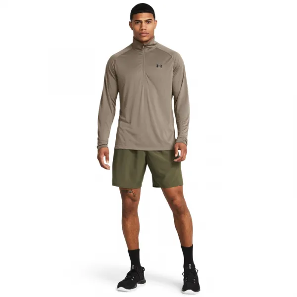 Pánske tréningové kraťasy UNDER ARMOUR UA Tech Woven Wordmark Short-GRN