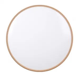Stropná lampa Montana, plafón, biela+zlatá, 24W, LED, 40cm, biele tienidlo