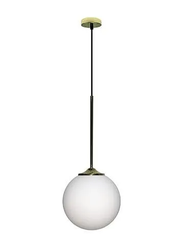 Závesná lampa zlatá/biela guľa 20 cm Glasgow Ledea