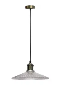 Závesná lampa Chester zo skla 21 cm Ledea