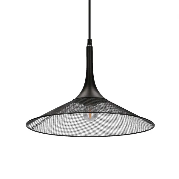 Závesná lampa čierna 36 cm Kiruna M Ledea