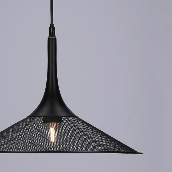 Závesná lampa čierna 36 cm Kiruna M Ledea