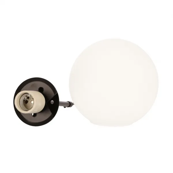 Závesná lampa Pompei čierna 3X40W E27 biele tienidlo