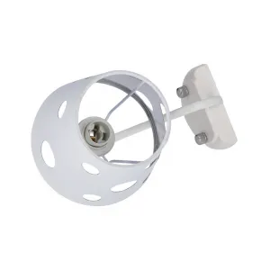 Nástenná lampa Batley Ledea s otvormi v bielej farbe