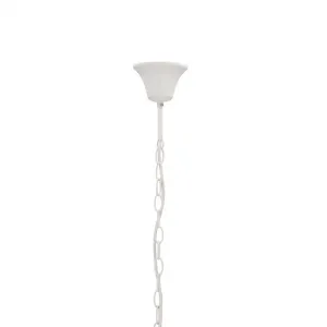 Biely luster závesná lampa 3xE14 Batley Ledea
