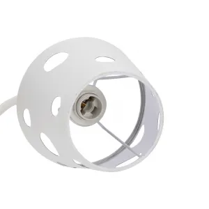 Biely luster závesná lampa 3xE14 Batley Ledea