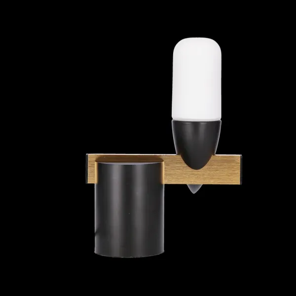 Nástenná lampa čierna LED 5,4 W 20 cm Sakai Ledea