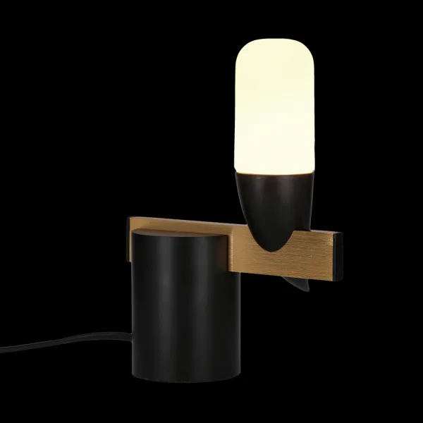 Nástenná lampa čierna LED 5,4 W 20 cm Sakai Ledea