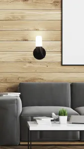 Nástenná lampa čierna LED 5,4 W 20 cm Sakai Ledea