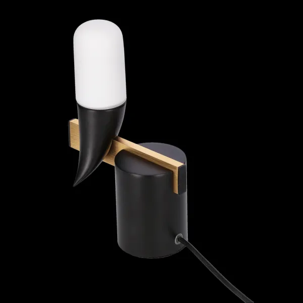 Nástenná lampa čierna LED 5,4 W 20 cm Sakai Ledea
