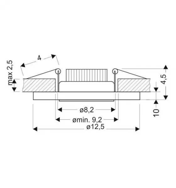 Stropné okrúhle očko biele LED SSP-26