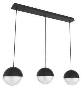Závesná lampa čierna LED páska 5W Furni