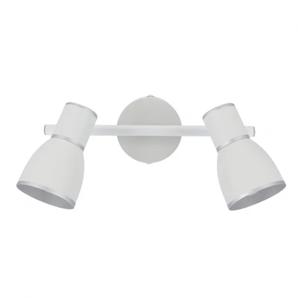Nástenná lampa 2X40W E14 biela/chrómová FIDO