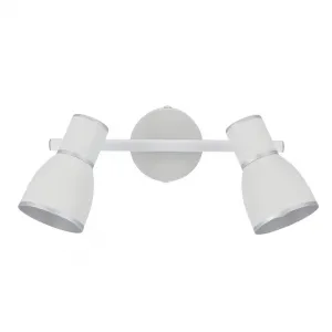 Nástenná lampa 2X40W E14 biela/chrómová FIDO