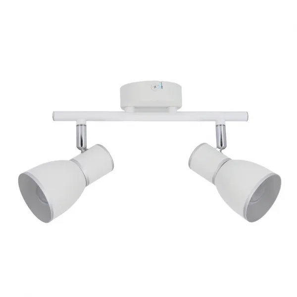 Nástenná lampa 2X40W E14 biela/chrómová FIDO