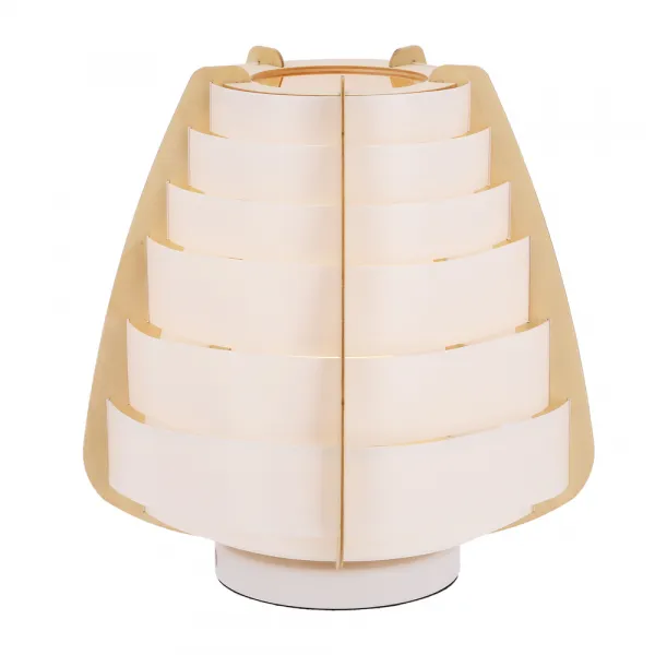 Stolová lampa béžová drevo+plast Nagoja Ledea