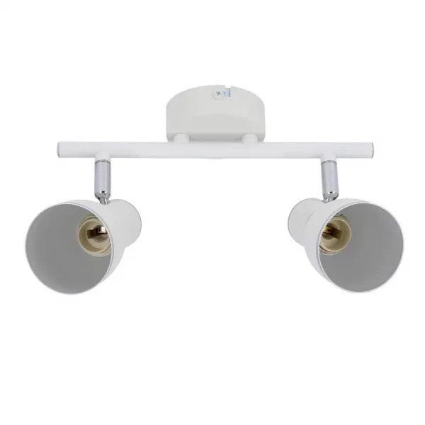 Nástenná lampa 2X40W E14 biela/chrómová FIDO
