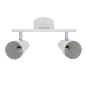 Nástenná lampa 2X40W E14 biela/chrómová FIDO
