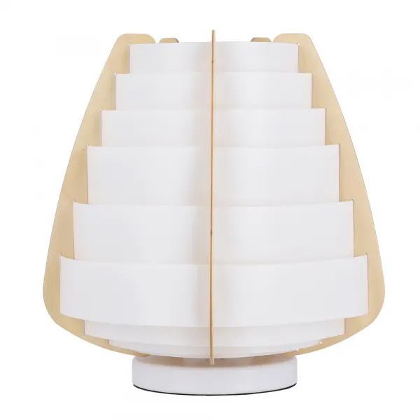 Stolová lampa béžová drevo+plast Nagoja Ledea