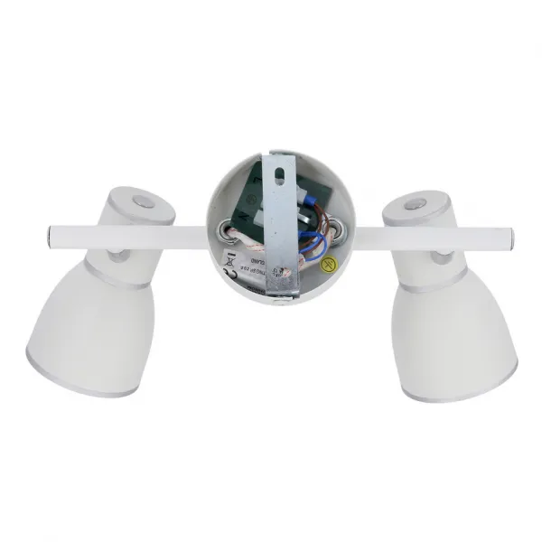 Nástenná lampa 2X40W E14 biela/chrómová FIDO