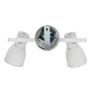 Nástenná lampa 2X40W E14 biela/chrómová FIDO