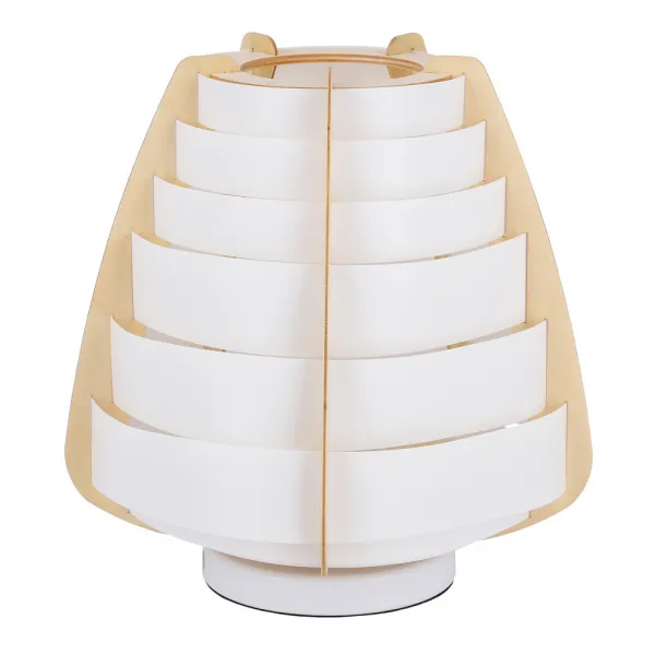 Stolová lampa béžová drevo+plast Nagoja Ledea