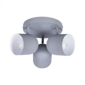 Stropná lampa 3xE27 sivá 32cm AZURO