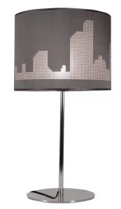 Stolová lampa Manhattan v sivej/chrómovej farbe
