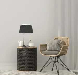 Stolná lampa 1X60W E27 čierny chróm IMPRESJA