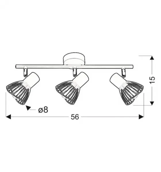 Nástenná lampa Fly e14 biela/chrómová