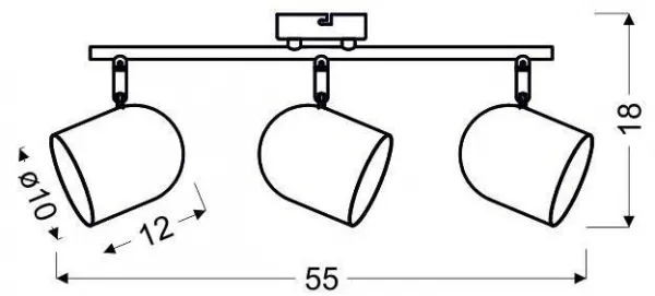 Nástenná lampa Azuro E27 biela