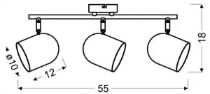Nástenná lampa Azuro E27 biela