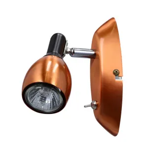 Nástenná lampa 1xGU10 medená CROSS