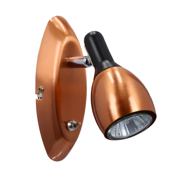Nástenná lampa 1xGU10 medená CROSS