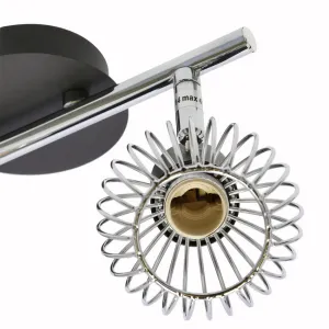Nástenná lampa Oslo strip e14 čierna/chróm