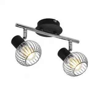 Nástenná lampa Oslo strip e14 čierna/chróm