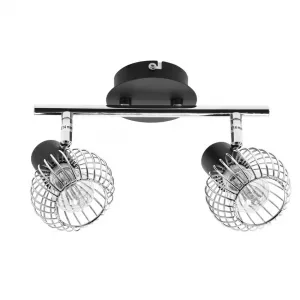 Nástenná lampa Oslo strip e14 čierna/chróm