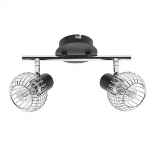 Nástenná lampa Oslo strip e14 čierna/chróm