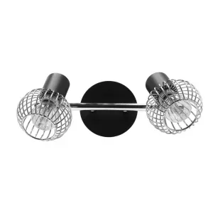 Nástenná lampa Oslo strip e14 čierna/chróm