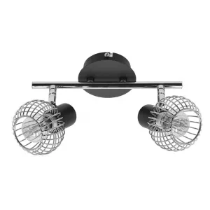Nástenná lampa Oslo strip e14 čierna/chróm