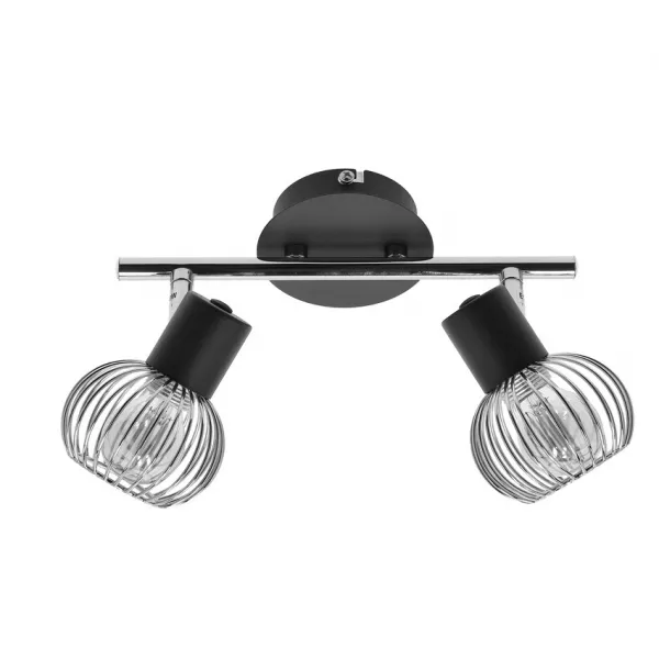 Nástenná lampa Oslo strip e14 čierna/chróm