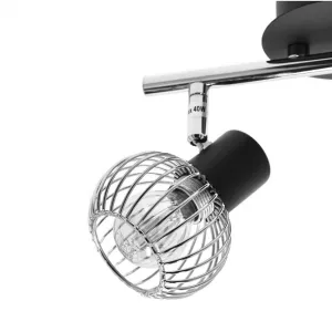 Nástenná lampa Oslo strip e14 čierna/chróm
