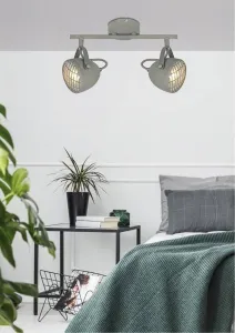 Nástenná lampa 2X50W GU10 betónovo sivá PENT