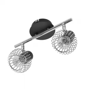 Nástenná lampa Oslo strip e14 čierna/chróm