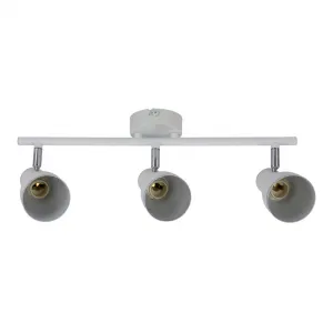 Nástenná lampa 3X40W E14 biela/chróm